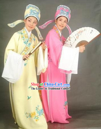 Hand Embroidered and Made Traditional Chinese Ancient Pick Costumes for Men