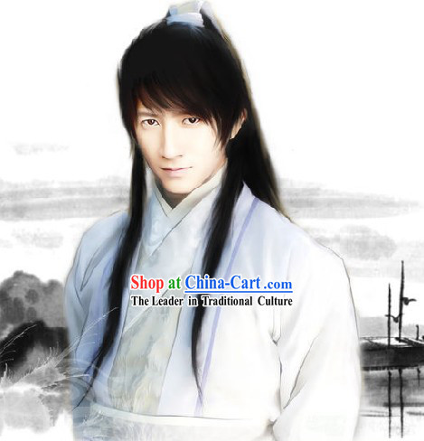 Classical Ancient Style Long Wig for Men