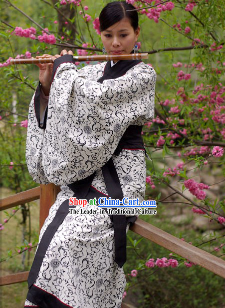 China Ancient Han Dynasty Clothing Complete Set for Women
