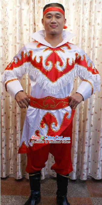 Traditional Mongolian Horse Riding Dress Complete Set