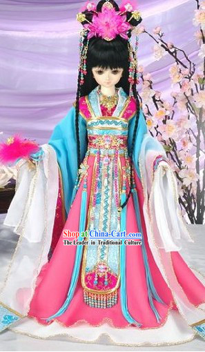 Chinese Princess Clothes and Hair Decoration Set