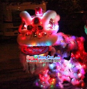 Handmade Twice Uses LED Luminous Lion Dance Costume Complete Set