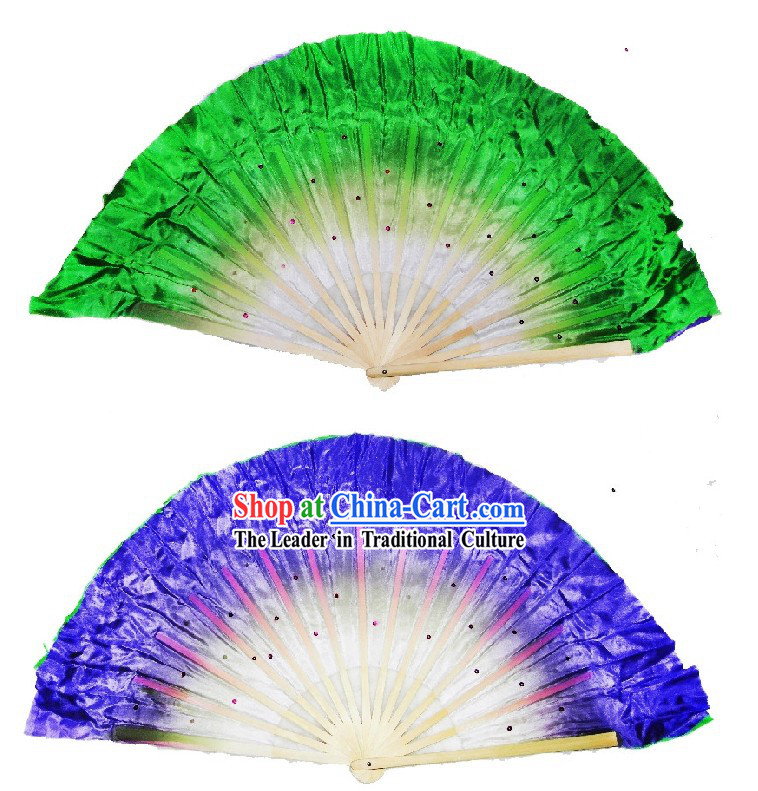 Two Colours Sided Chinese Dance Fan