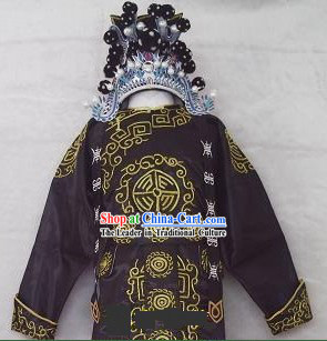 Zhang Fei Costume and Hat Complete Set