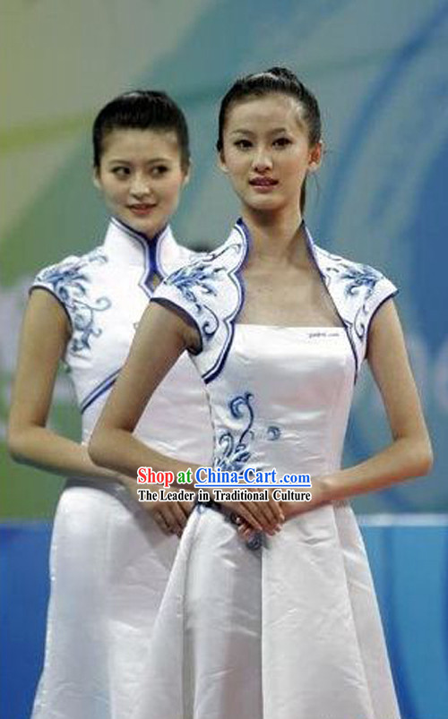 Chinese Traditional Girls Choir Uniform Set