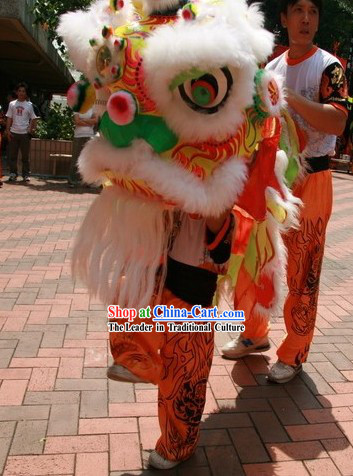 Traditional Five Colors Children Lion Dance Costumes Complete Set