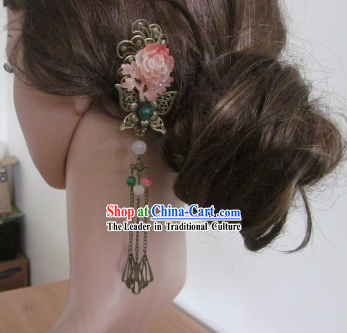 Traditional Chinese Female Flower Headpiece