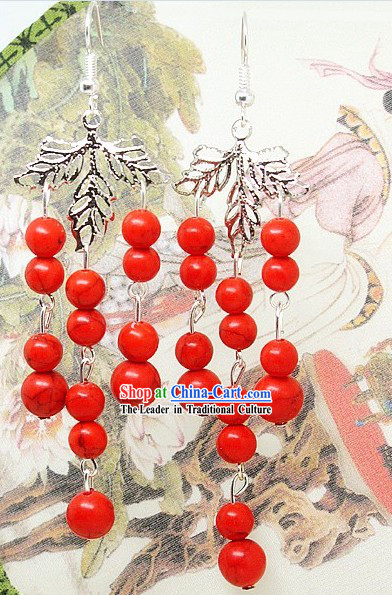 Traditional Chinese Handmade Earrings Jewelry