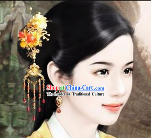 Chinese Classic Handmade Flower Hair Jewelry