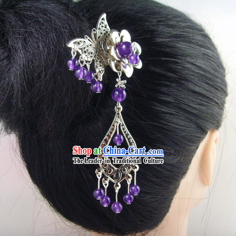 Ancient Chinese Flower Hanging Hair Accessories
