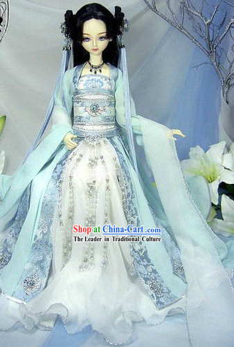 Chinese Classic Light Blue Princess Clothing