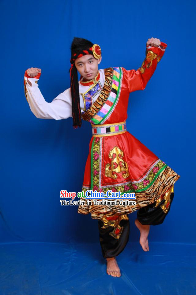 Tibetan Clothing and Wig for Men