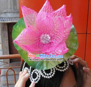 Chinese Lotus Dance Headpiece for Women