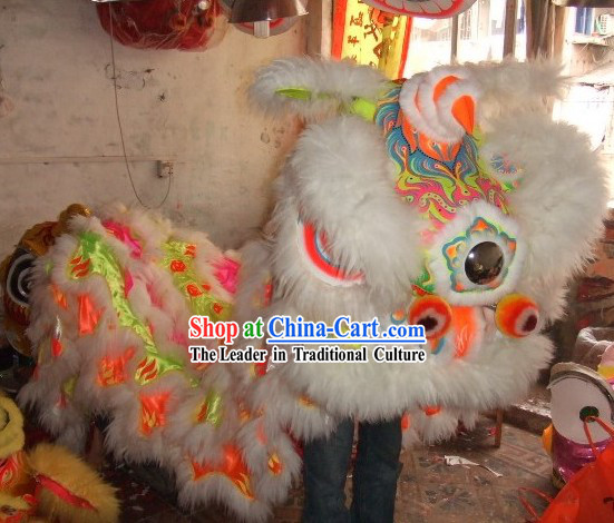Supreme Luminous Grand Opening and Parade Celebration Lion Dance Head Costume Complete Set