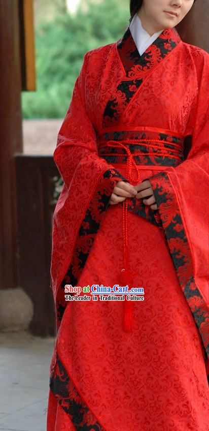 Han Dynasty Women Wedding Dress Complete Set