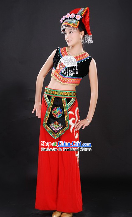 Traditional Handmade Chinese Ethnic Outfit for Women
