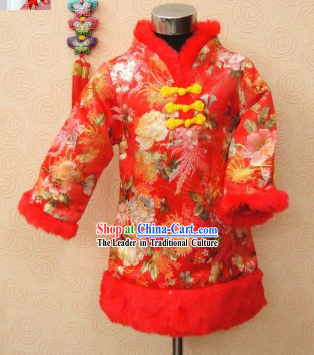 Traditional Chinese Kids Birthday Celebration Dress