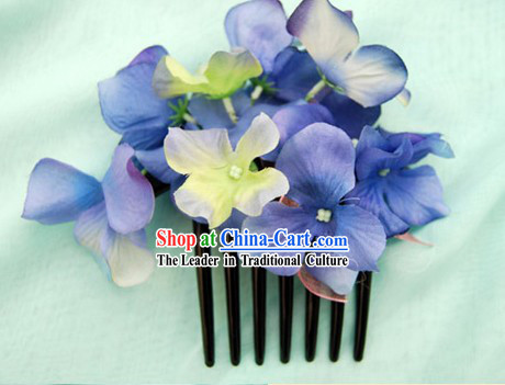 Ancient Lady Silk Flower Hairpin