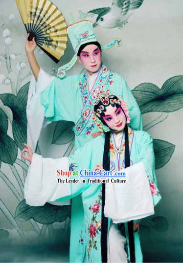 Peking Opera Costumes 2 Sets for Men and Women