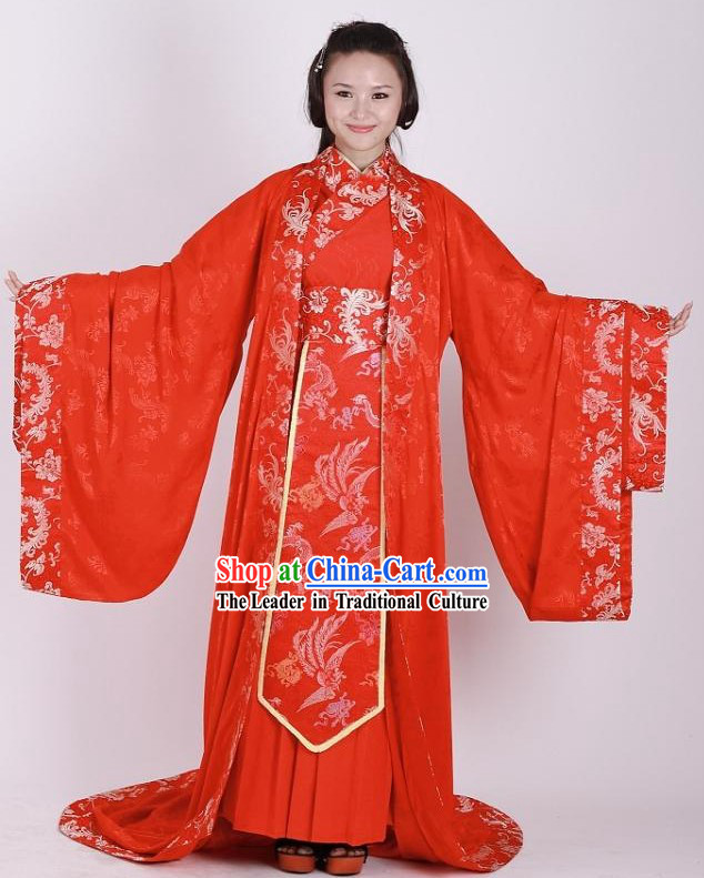 Traditional Chinese Wedding Dress Complete Set for Brides