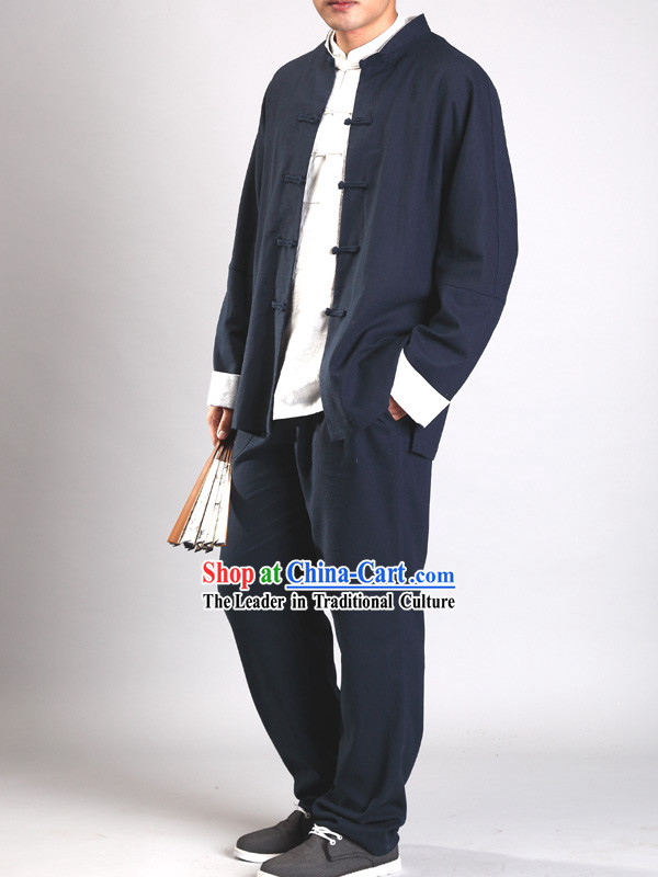 Traditional Chinese Meditation Clothing Set for Men