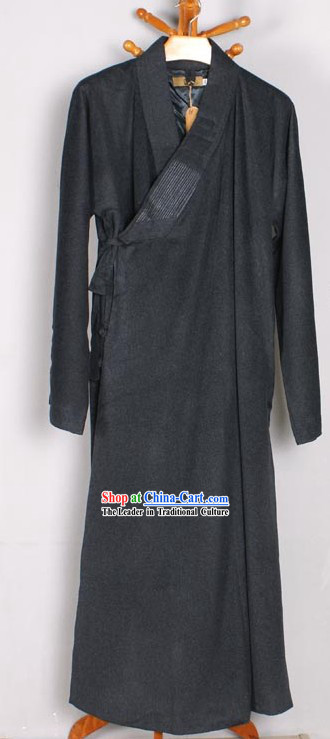 Traditional Chinese Long Winter Warm Monk Robe