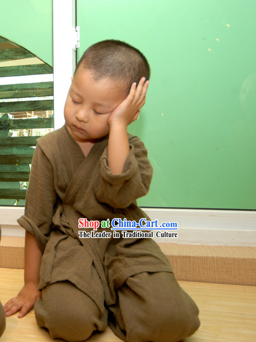 Traditional Chinese Monk Wise Men Suit for Children