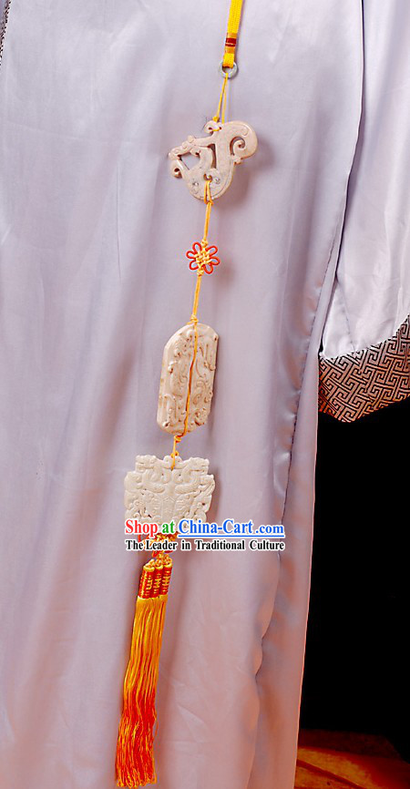 Ancient Chinese Waist Jade Wearing Accessories Set