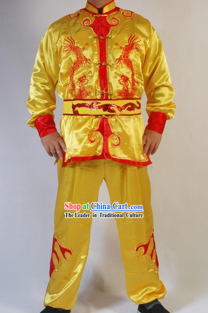 Traditional Chinese Dragon Dancer Uniform Set
