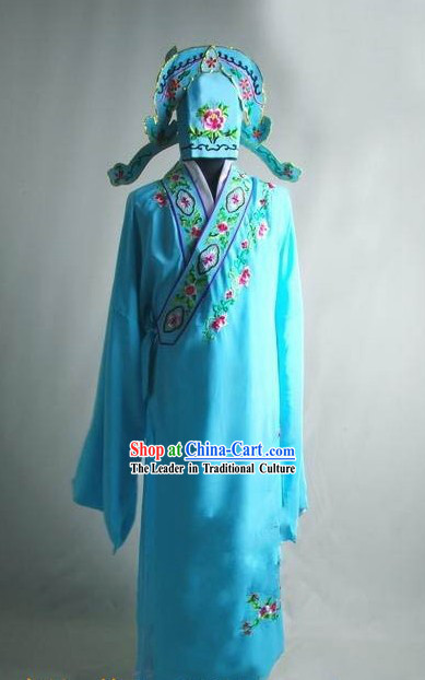 Tang Yin Tang Bohu Costume and Hat Complete Set