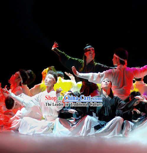 Wudang Dance Costumes 2 Sets for Men and Women