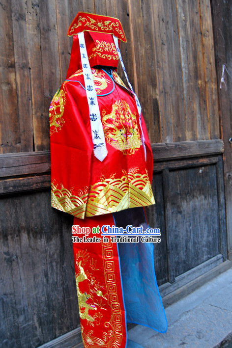Beijing Opera Hat and Costumes Complete Set
