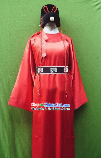 Ancient Zhan Zhao Costumes and Hat Set