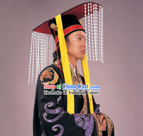 Chinese Ancient Tang Dynasty Emperor Xuanzong Li Longji Replica Costume ...