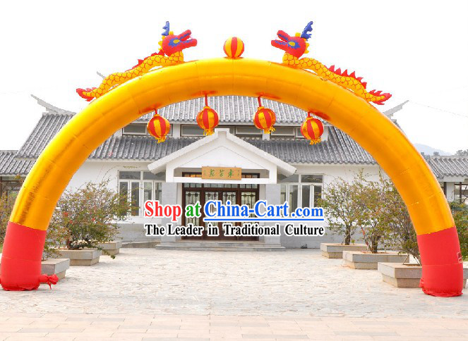 Large Inflatable Dragons and Lanterns Arch