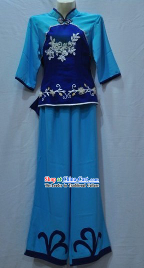 Chinese Classical Fan Dance Costume Set