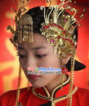 Chinese Ancient Wedding Hair Decoration Set