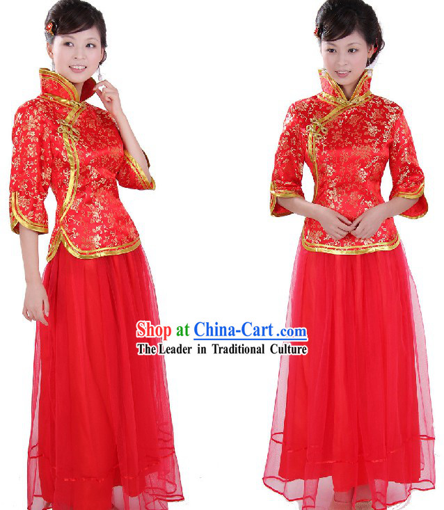 Chinese Traditional Girls Chorus Uniform