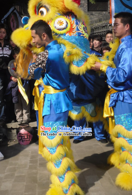 Zhang Fei FUT SAN Lion Dance Costumes Complete Set