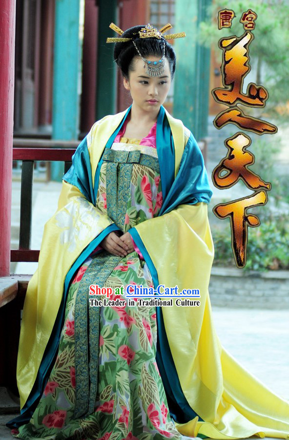 Ancient Tang Period Princess Clothing Complete Set