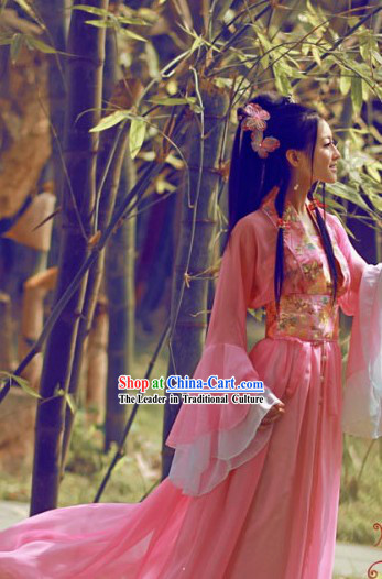 Ancient Chinese Beauty Pink Clothes