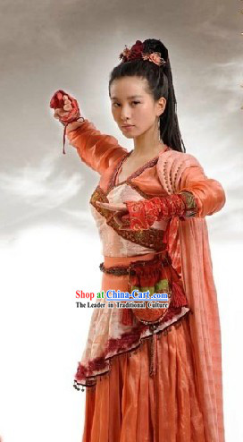Ancient Chinese Women Hero Costumes Complete Set