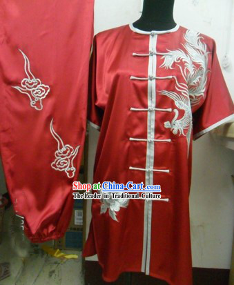 Chinese Silk Phoenix Kung Fu Uniforms for Women