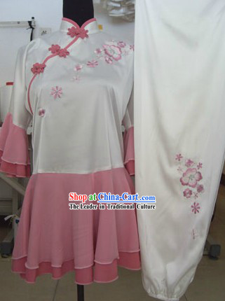 Chinese Silk Kung Fu Skirt Competition Uniform
