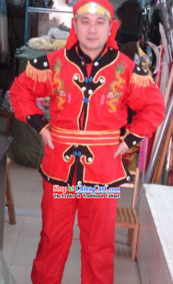 Traditional Chinese Dragon Dancer Suit