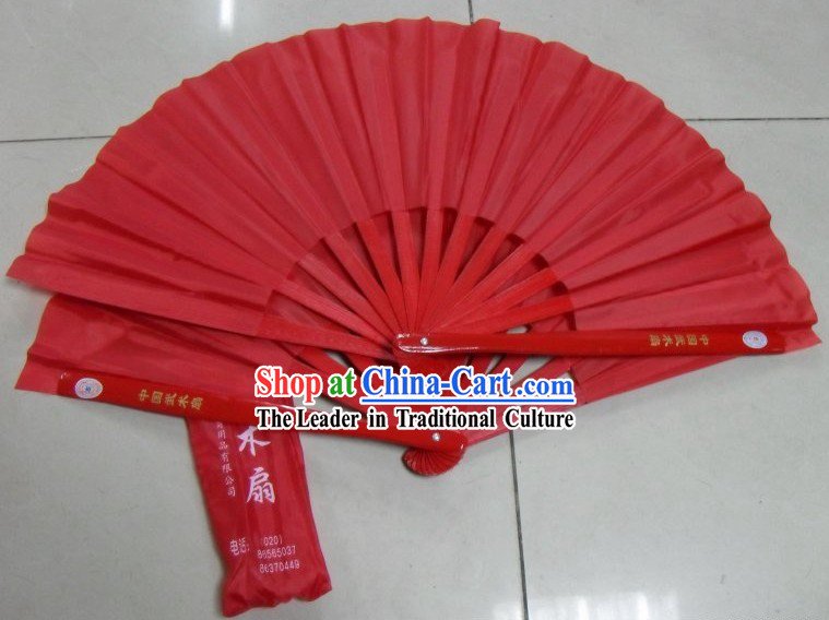 Traditional Chinese Red Mulan Fan