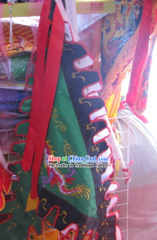 Chinese Classic Embroidered Dragon Flag