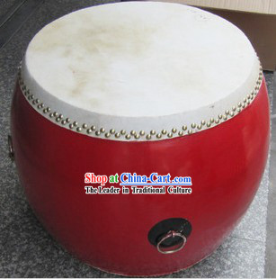 Traditional Chinese Red Tang Drum