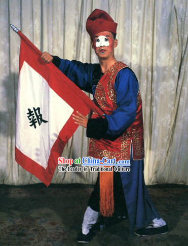Peking Opera Chou Character Men Costume Complete Set