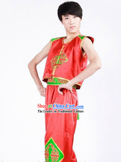Chinese Lunar New Year Folk Dance Costumes for Men